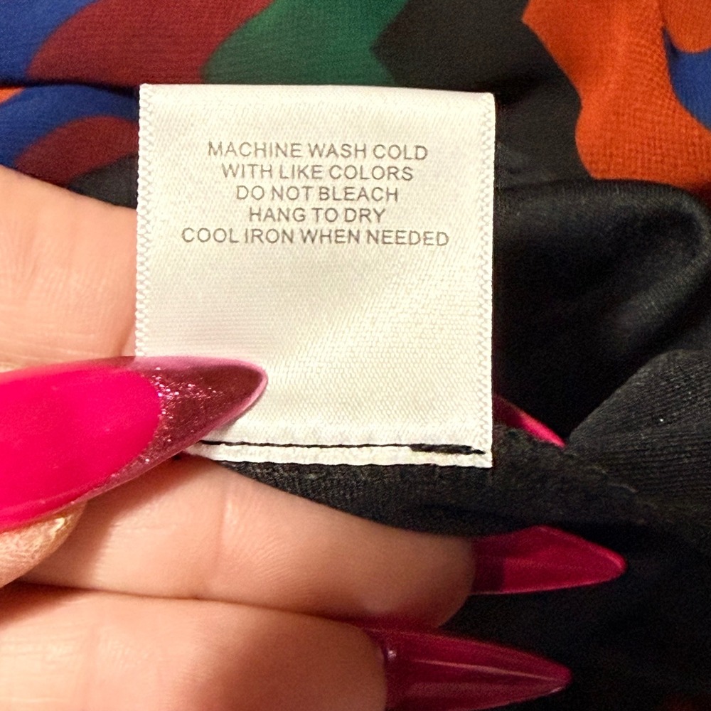 ModCloth Chevron Shirt Dress XL Multicolor Zig Zag Retro Long Sleeve Belted NEW - Picture 12 of 14